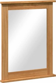vidaXL Oglindă VIGO Maro miere 55,5 x 5 x 70 cm Lemn masiv de pin