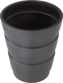 Ghiveci, Vas decorativ din otel inoxidabil Apex bronz antic