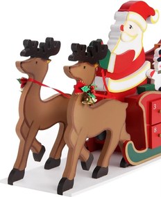 Calendar de Advent NIKOLAS, 52x31x13cm, multicolor Spielwerk