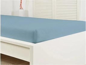 Cearceaf impermeabil pentru patut de copii JERSEY 60x120 cm albastru deschis