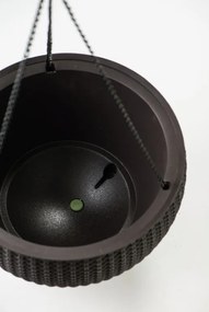 Ghiveci de flori HANGING SPHERE - maro