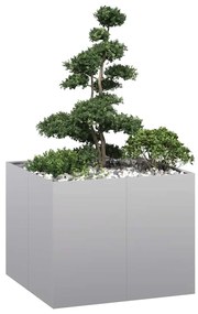 vidaXL Jardinieră 100x100x80 cm oțel galvanizat