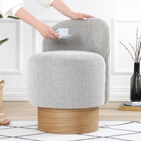 Barren Pouf Gri Taburet