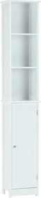 Dulap ATENE TYPUL 1, alb, cu o usa, 30x24x172 cm