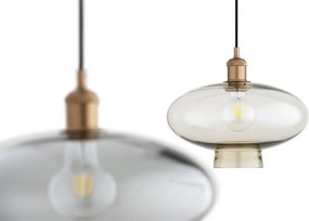 Lustra/pendul design decorativ TRESCO cupru/champagne