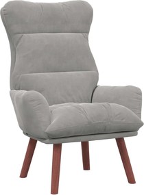 vidaXL fotoliu Gri deschis 69 x 74 x 93 cm Catifea