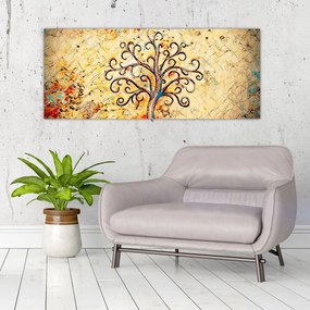 Tablou - Copacul vieții mozaic (120x50 cm)