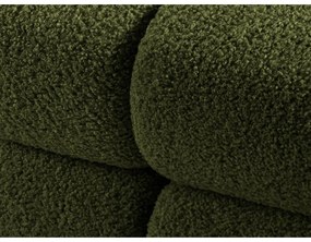 Modul pentru canapea modulară verde cu tapițerie din țesătură bouclé (cu colț pe partea dreaptă) Bellis – Micadoni Home