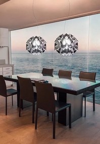 Lustra realizata manual Flora Mediu Pewter