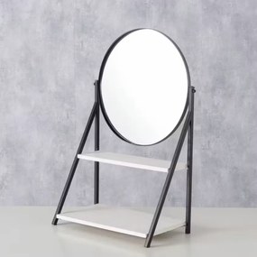 Oglinda cosmetica ACAPULCO cu polita 50,5 cm, neagra