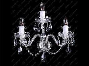 Aplica de perete 3 brate cristal Bohemia N21 009/03/1-A; lip