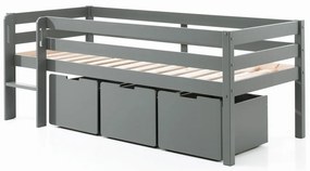 Sertare pentru sub pat de copii gri 3 buc. Pino – Vipack