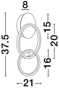 Aplica LED de perete design modern IMAR