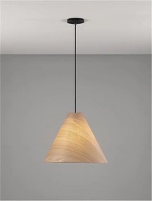 Lustra/Pendul lemn natural, ELYSIAN, D 45cm