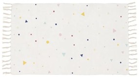 Covor cu proporție mare de bumbac pentru copii Kave Home Miris, 65 x 110 cm, bej