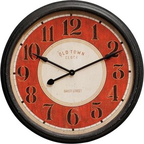 Ceas de perete, din metal, aspect vintage, Target