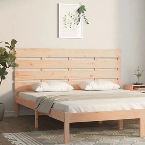 Tablie de pat, 120x3x80 cm, lemn masiv de pin 1, Maro, 120 x 3 x 80 cm