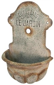 Suport decorativ de perete, din metal, aspect vintage