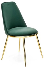 Set masa extensibila Muscat + 4 scaune K460 verde/auriu