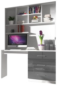 Masă PC Paralia PD03 (Alb + Gri lucios). 1058965