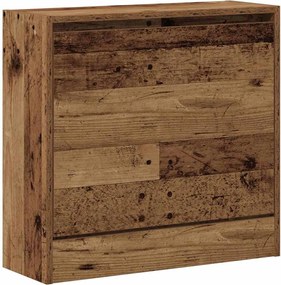 vidaXL Dulap pentru pantofi Lemn vechi 60 x 21 x 57 cm Lemn compozit