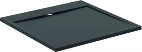 Cadita de dus patrata Ideal Standard i.life Ultra Flat S negru intens 90x90 cm