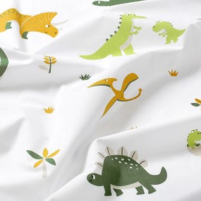 Goldea draperie pentru copii din 100% bumbac - aventura dinozaurilor 180x150 cm