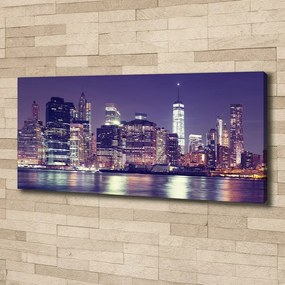 Tablou pe pânză New york, pe timp de noapte