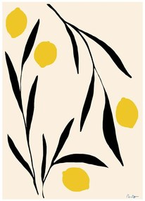 Poster 50x70 cm Lemon – Anna Mörner – The Poster Club