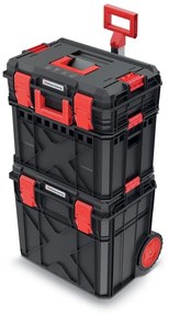 Set valiză A cu roți, 54,6 x 38 x 97 cm, negru