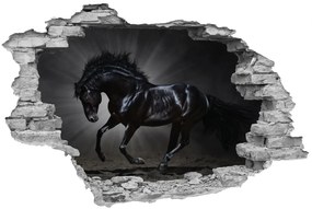 Sticker cu efect 3D - Black Horse