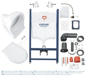 Pachet WC 4 in 1 Grohe Solido Compact, cu ceramica, suspendat, elemente montaj - 39116000