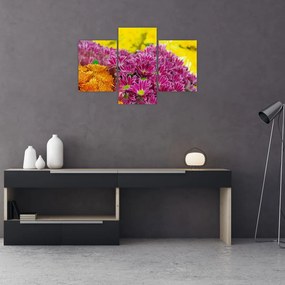 Tablou cu floarea roz (90x60 cm)