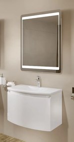 Mobilier baie, savini due, sole 60, suspendat, 1 sertar, 61x49x41 cm, alb lucios