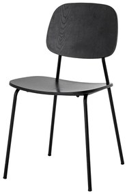 Scaun de dining negru Monza - Bloomingville