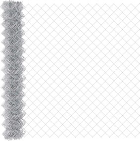 vidaXL Gard cu plasă de sârmă Argintiu 10 x 1,5 m Oțel galvanizat