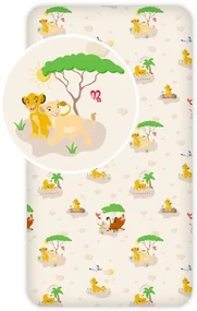 Disney Regele Leu Trees Cearșaf cu elastic 90x200 cm