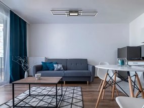 Globo 48468-42 - Lampă de tavan LED dimabilă SAUNDERS 42W/230V 19,6x96 cm
