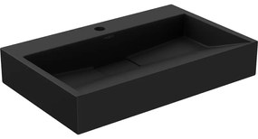 Mexen Ava chiuvetă de blat din conglomerat 1/O 60 x 38 cm, neagră - 23016071