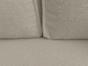 Canapea extensibila de colt SMART BOUCLE, gri-bej, reversibila, 232x143 cm