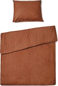 Lenjerie de pat din bumbac CALMORA maro Dimensiune lenjerie de pat: 2 buc 70 x 90 cm | 200 x 200 cm