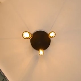 Lustră pe cablu MELODY 3xE27/15W/230V negru