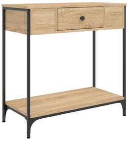 834166 vidaXL Masă consolă, stejar sonoma, 75x34,5x75 cm, lemn prelucrat