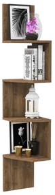Etajeră de colț DESALDO 155,2x29,6 cm maro