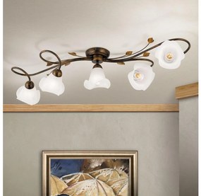 Lustră aplicată Orion DL 7-789/5 SISI 5xE14/40W/230V bronz/patină