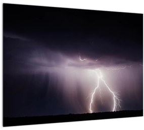 Tablou pe sticlă - Furtună (70x50 cm)