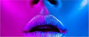 Tablou - Imaginea buzelor colorate (120x50 cm)