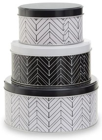 Recipiente 3 buc. din metal pentru alimente Urban – Premier Housewares