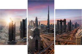 Tablou - Panorama din Dubai (90x60 cm)