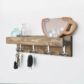 Raft de bucătărie Rustic Walnut